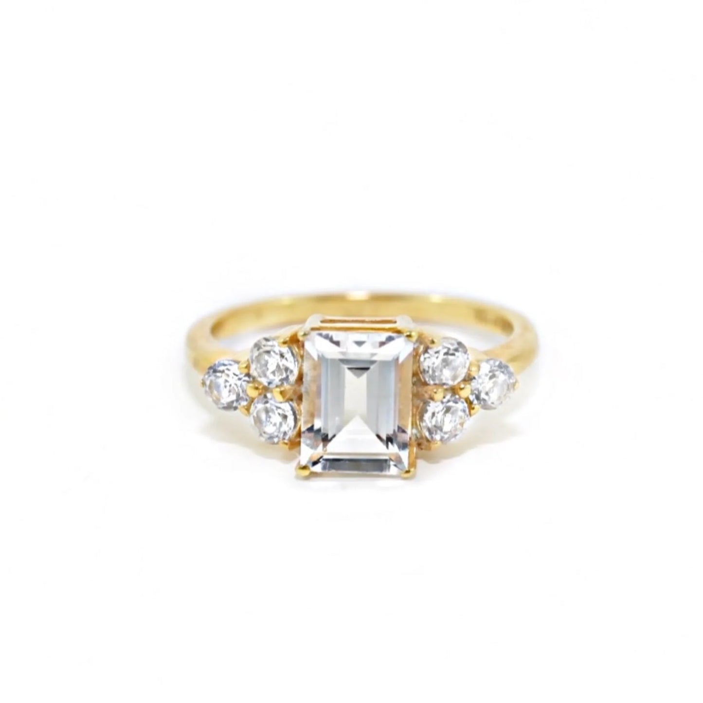 Lillya Ring - White Topaz - Size 7