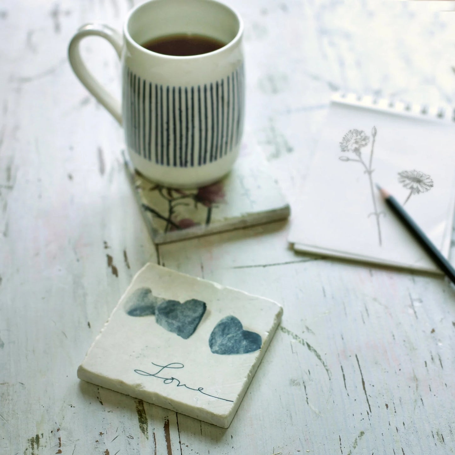 Love Stones Marble Coaster