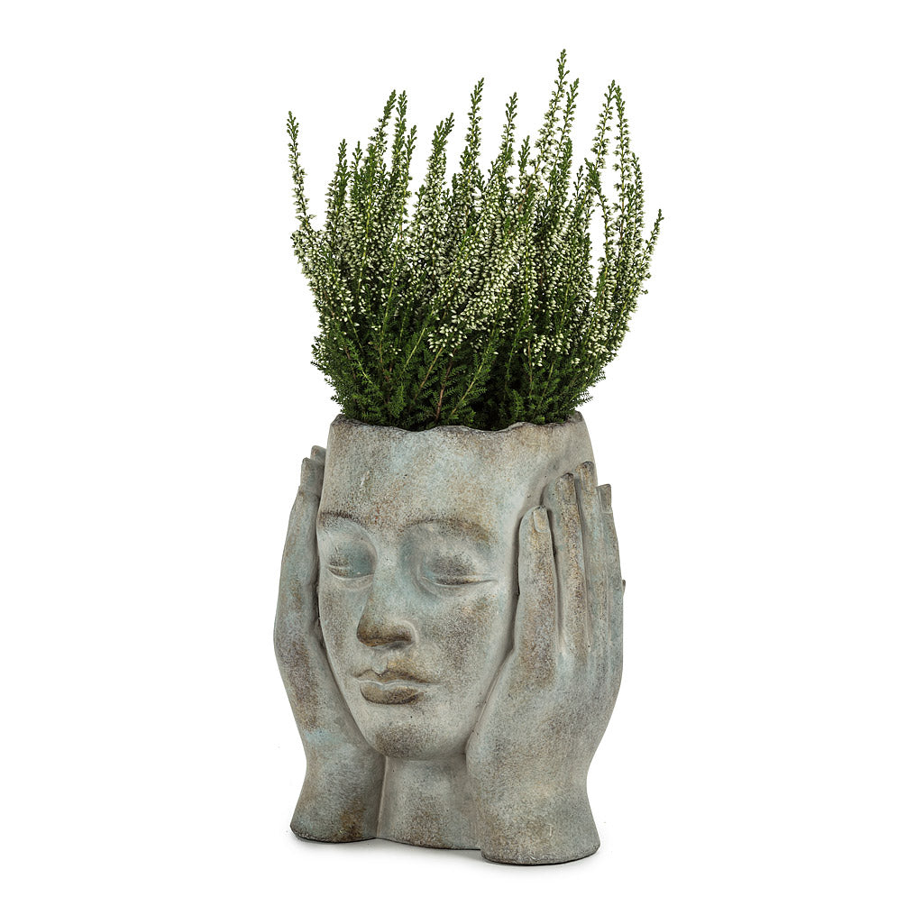 Head in Hands Planter - 9"