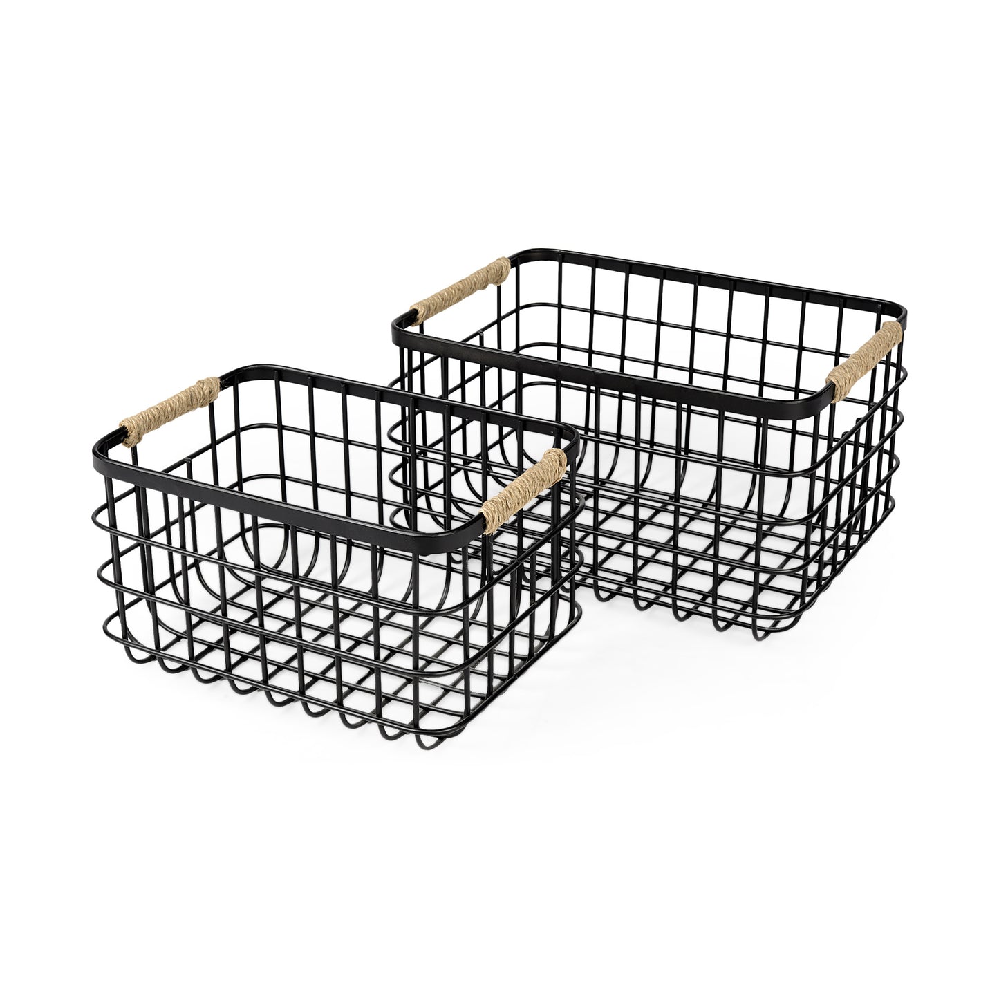 matte-black-basket-w-rope-trim-medium