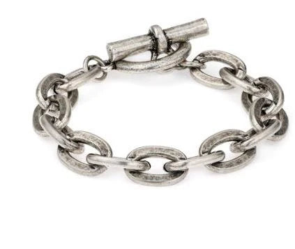 Silver Lourdes Bracelet w/Micro Fleur