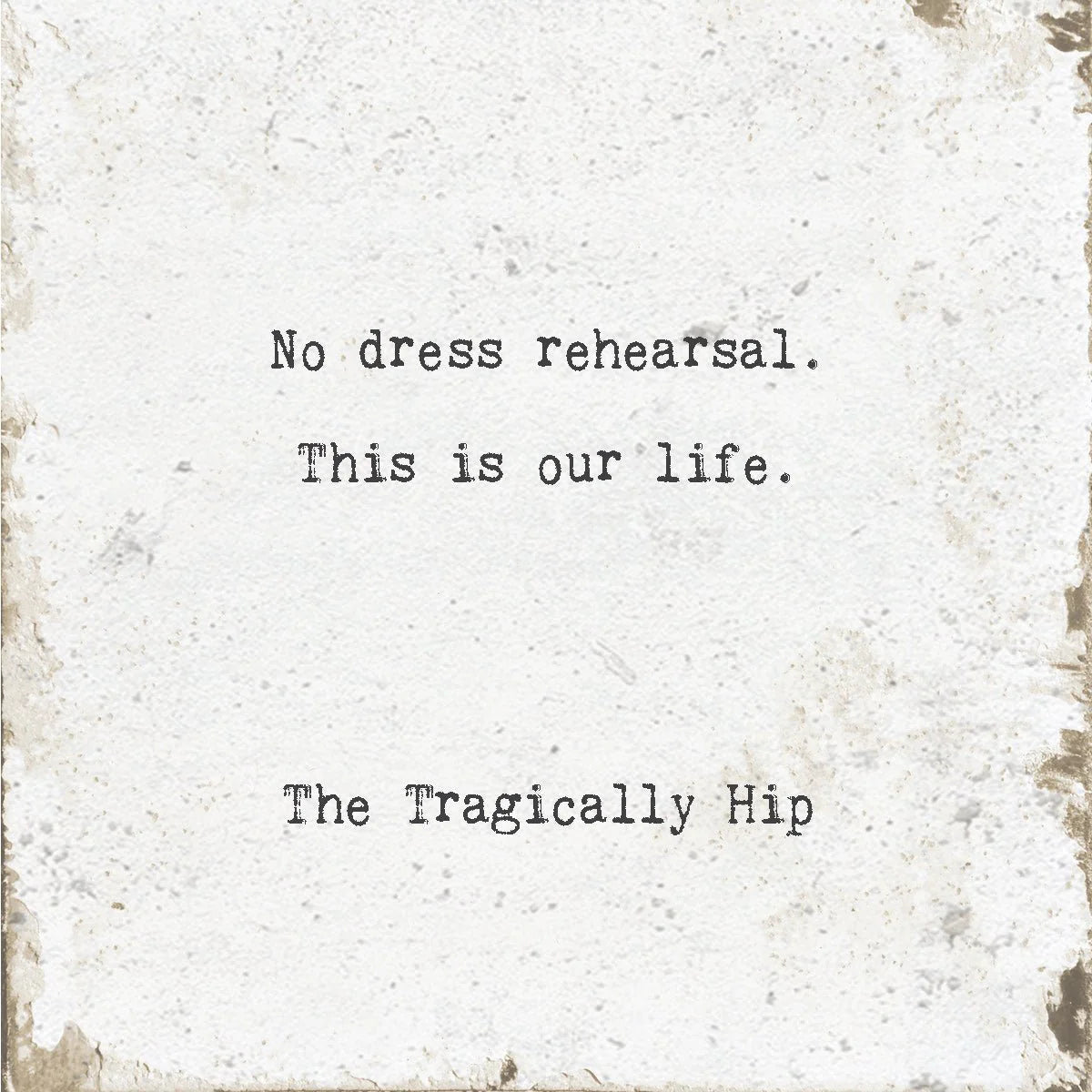 Dress Rehearsal Marble Coaster