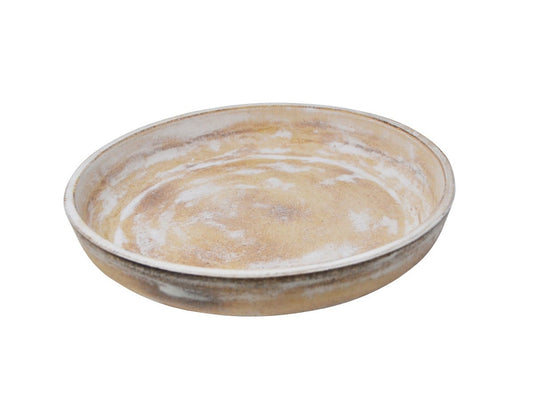 Whitewashed Deco Bowl - 12'