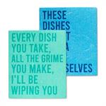 Funny Text Dishcloths
