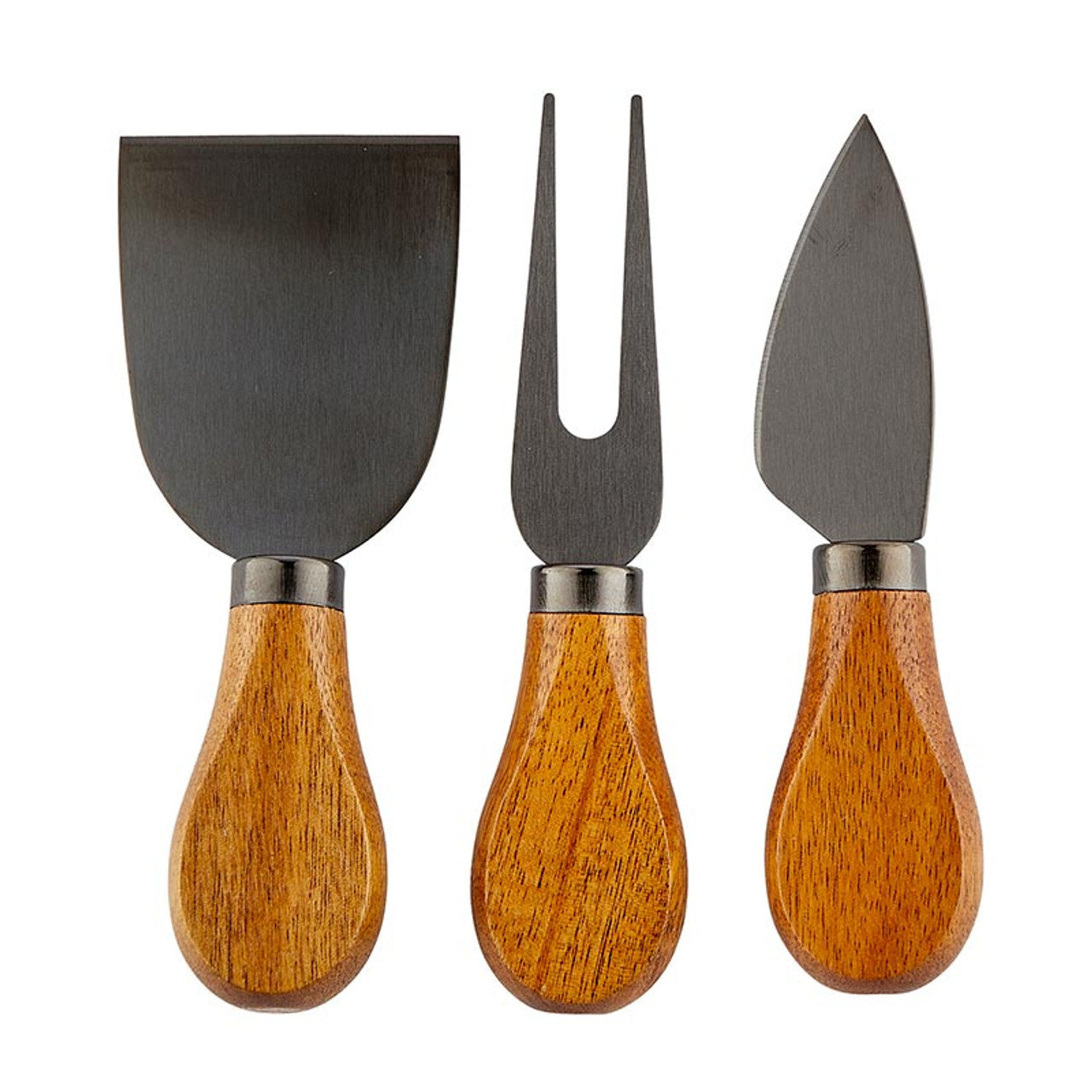 Acacia Wood Cheese Knifes - S/3
