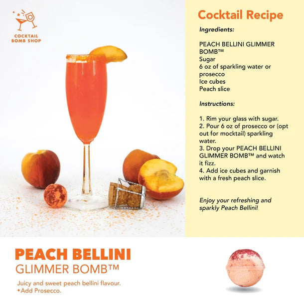 Peach Bellini Cocktail Bomb