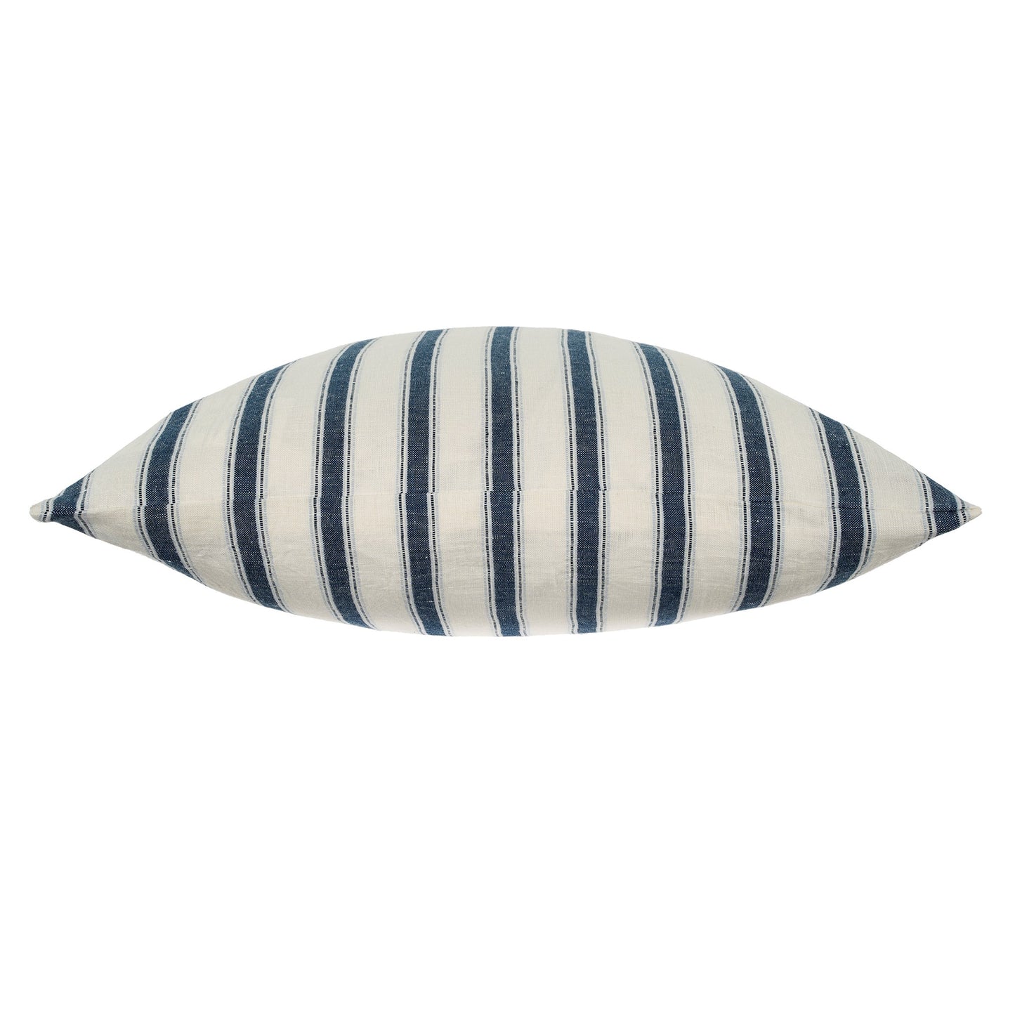 Harbour Blue Stripe Linen Pillow