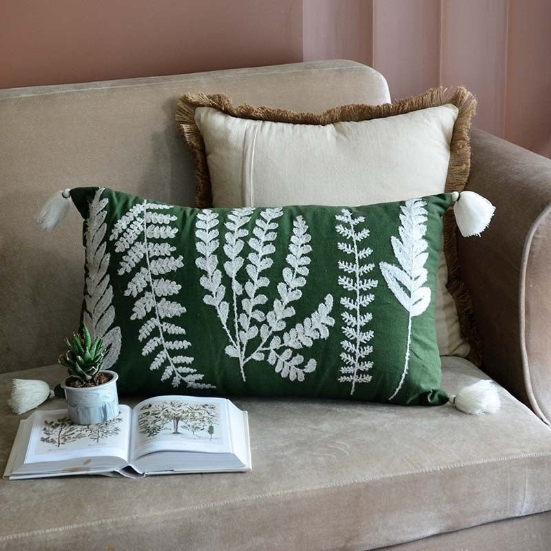 green-leaf-tasseled-cushion-24x14