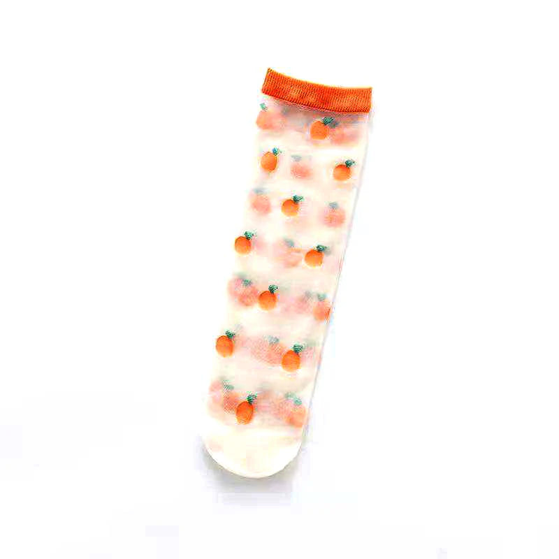 Sheer Fruit Socks