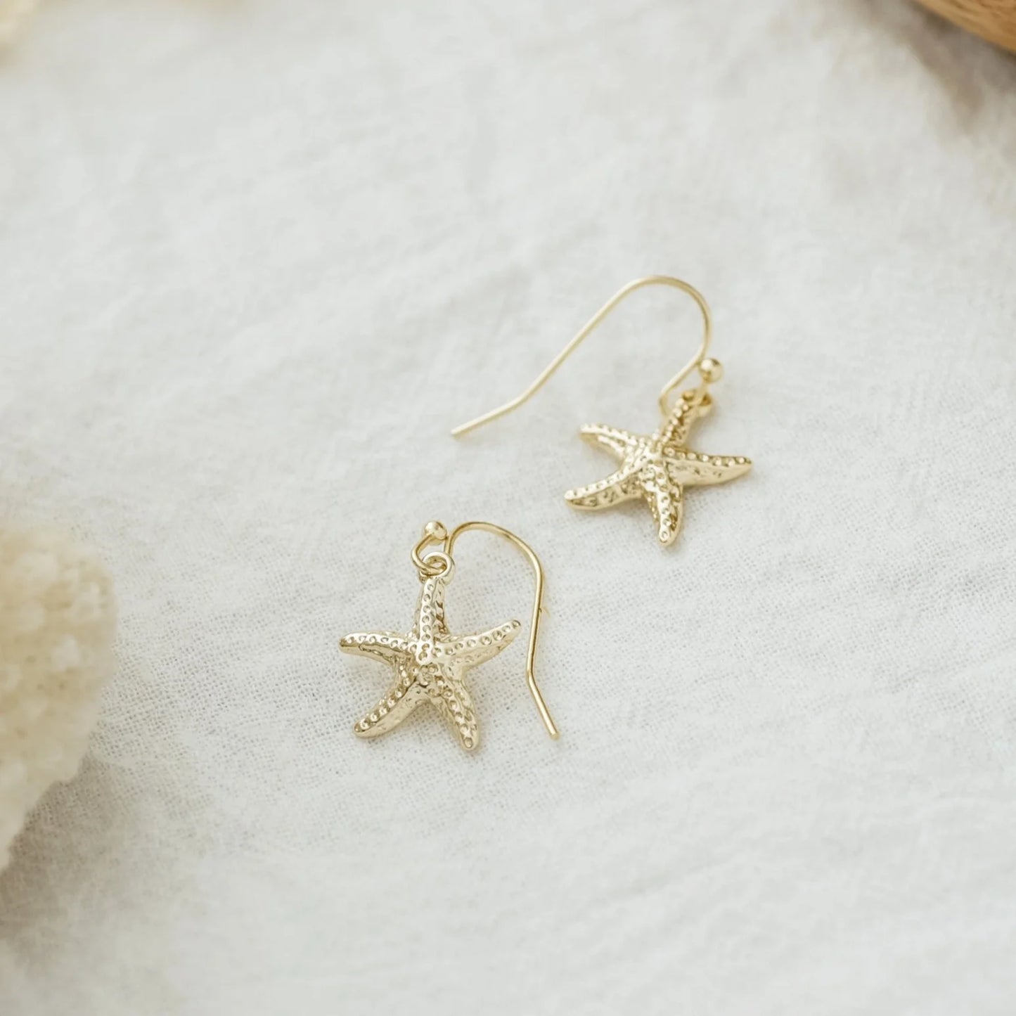 Starry Seashell Earrings