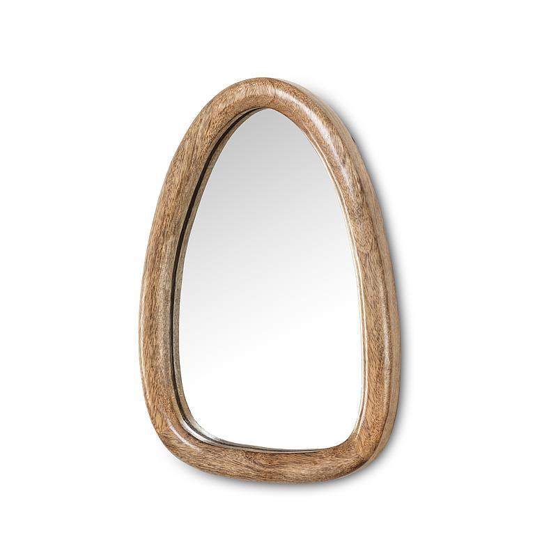 Medium Wood Triangle Mirror