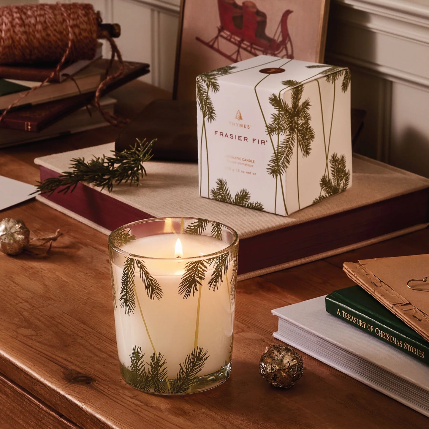 Pine Needle Poured Candle