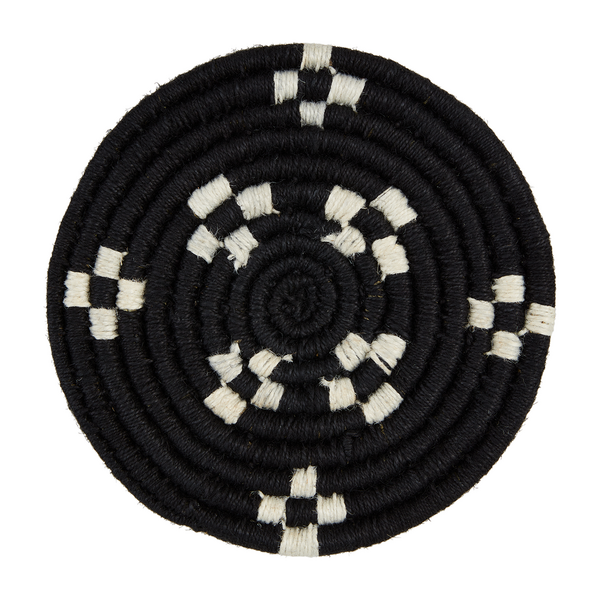 Black Woven Round Trivet