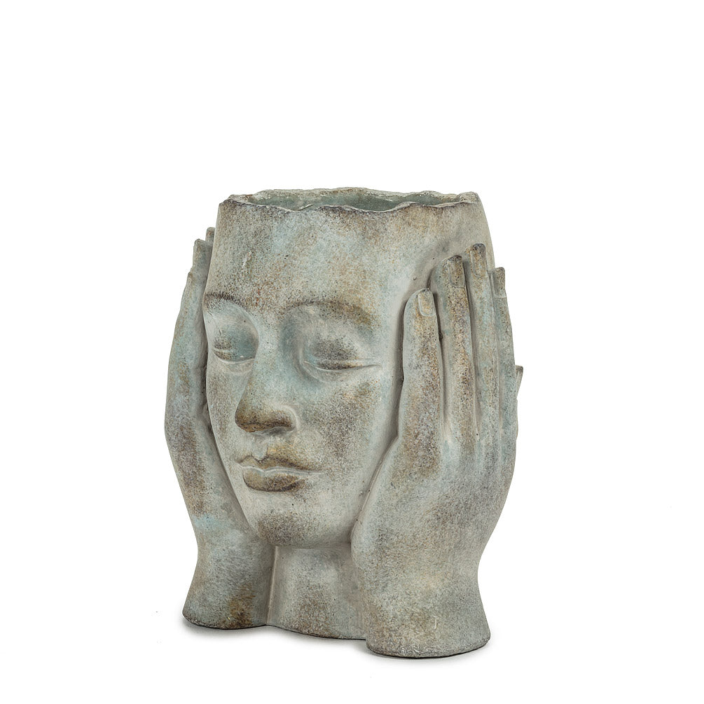 Head in Hands Planter - 9"
