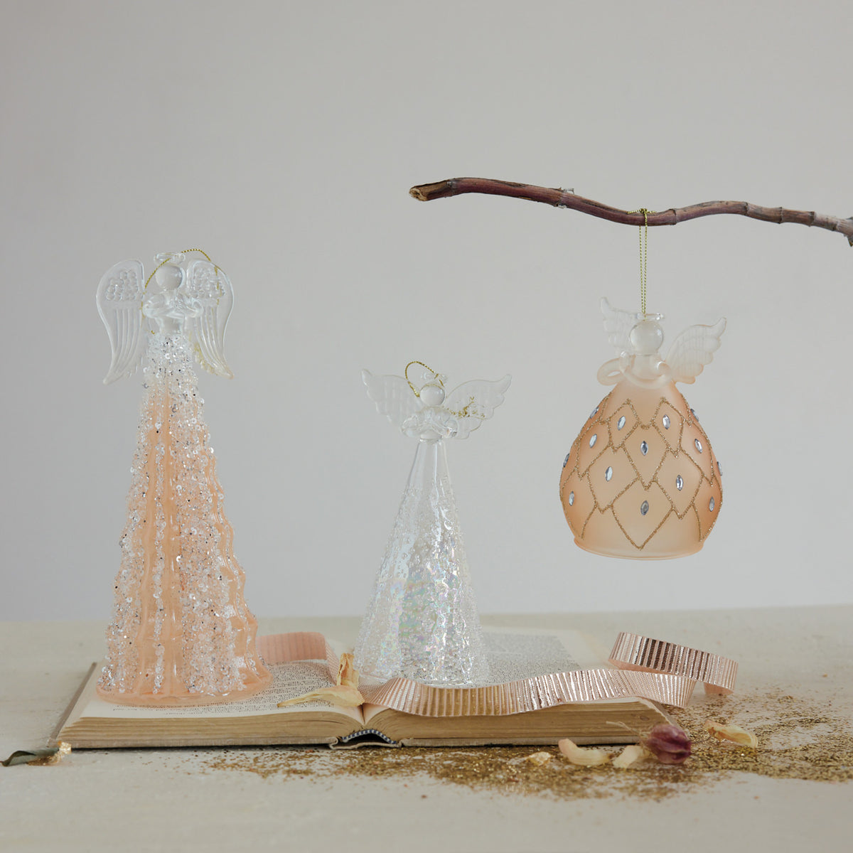 Frosted Angel Ornament