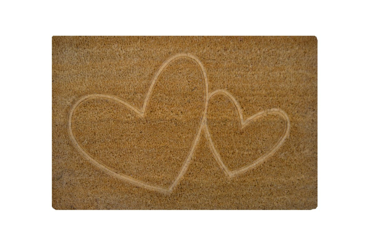 Two Hearts Doormat