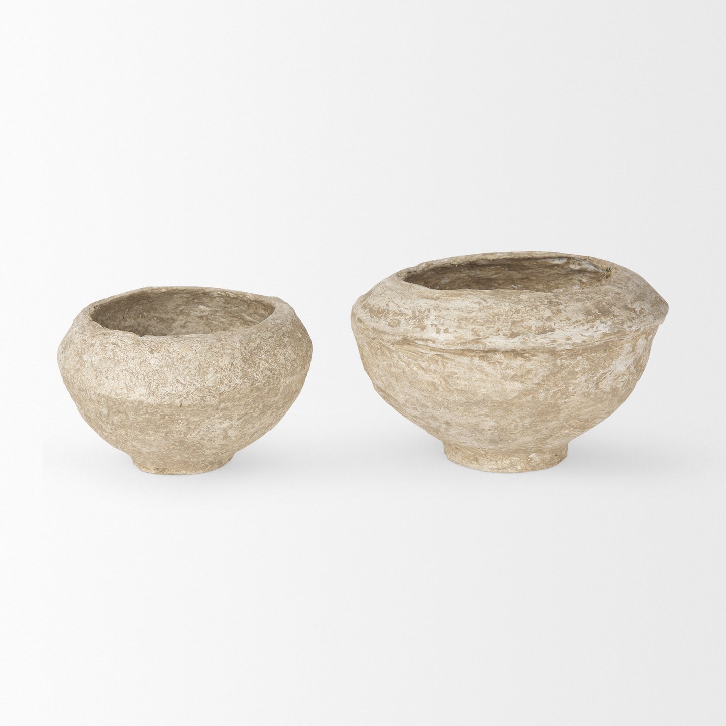 Paper Mache Half Pot