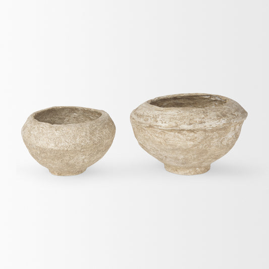 Paper Mache Half Pot