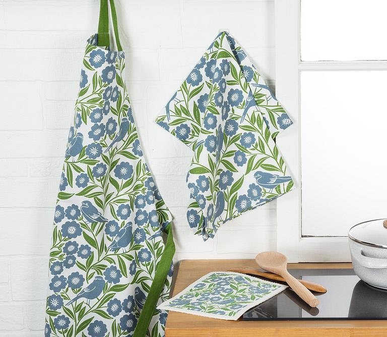 Birds Dishcloth/Tea Towel Set