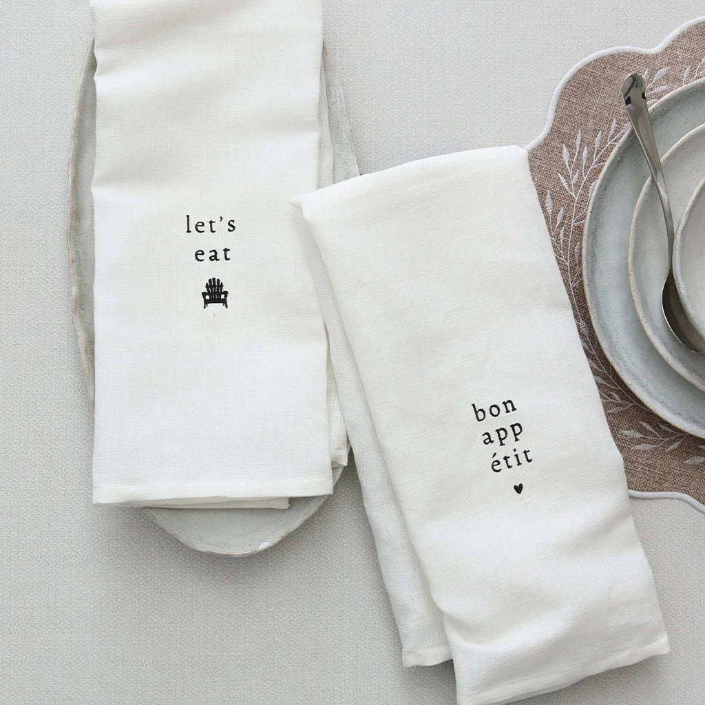 Let's Eat Tea Towel - S/2