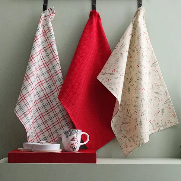 Winter Berry Tea Towels
