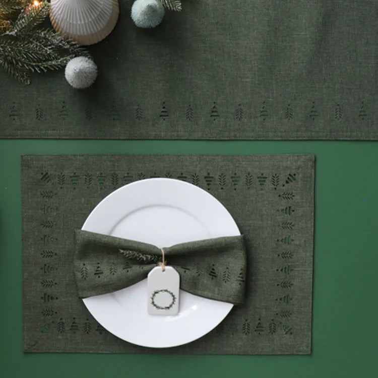 Tree Hemstitch Napkins