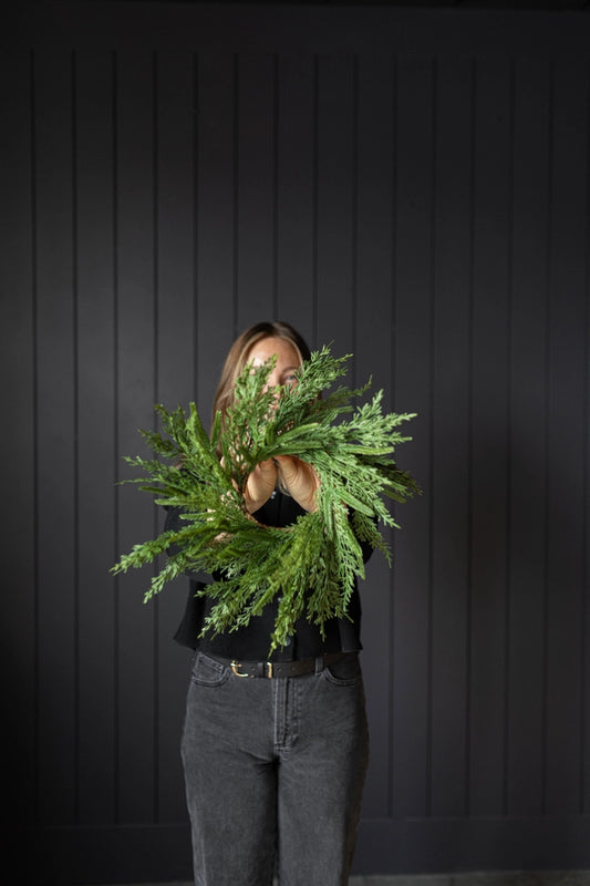 Norfolk & Cypress Wreath