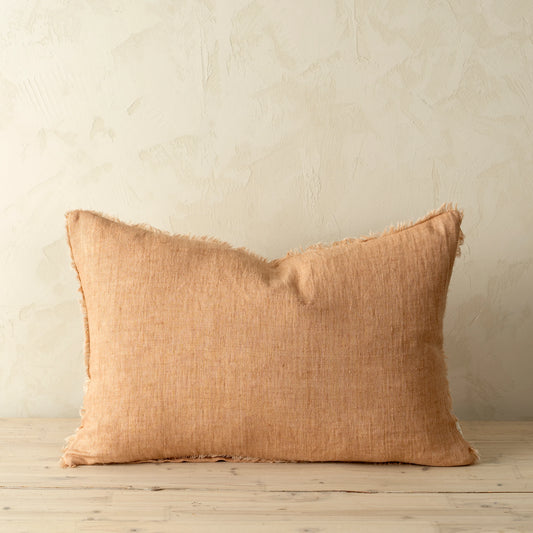 Lina Linen Pillow - Terracotta