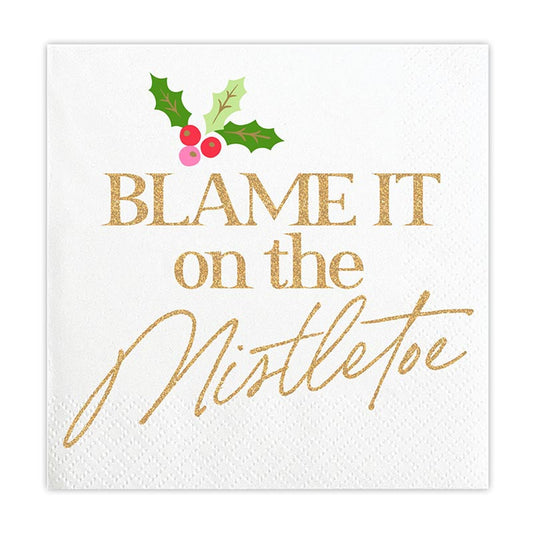 Blame It On Mistletoe Napkins