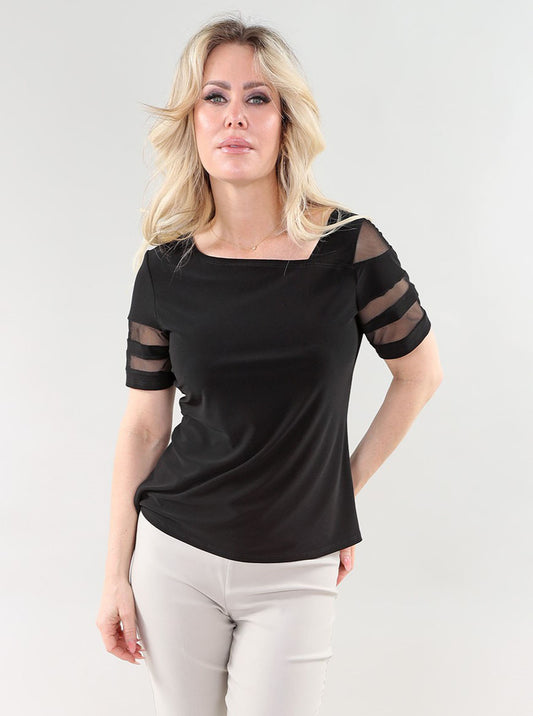 Short Sleeve Chiffon Top