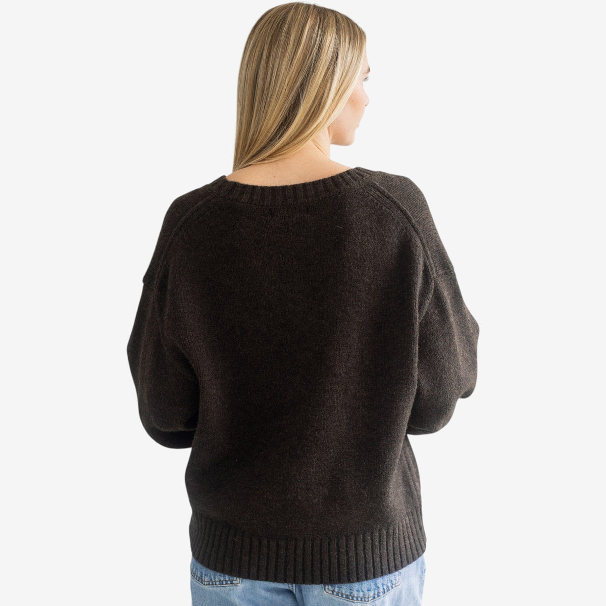 Knit V-Neck Sweater