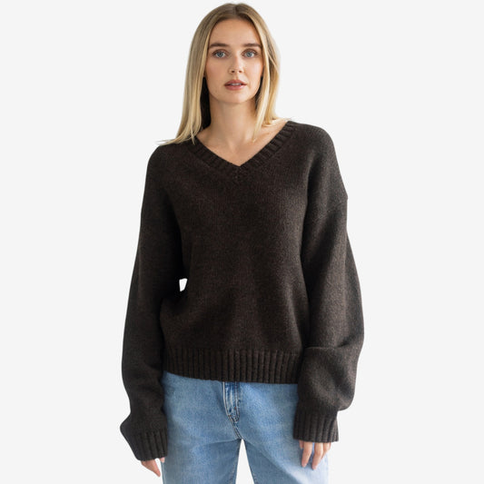 Knit V-Neck Sweater
