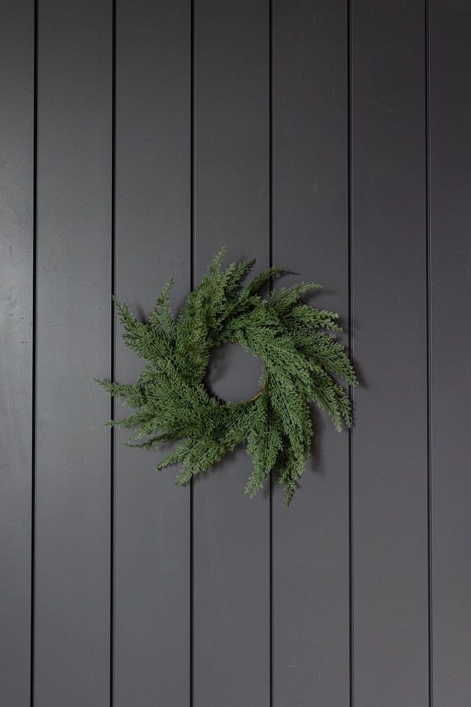 Cypress Real Touch Wreath
