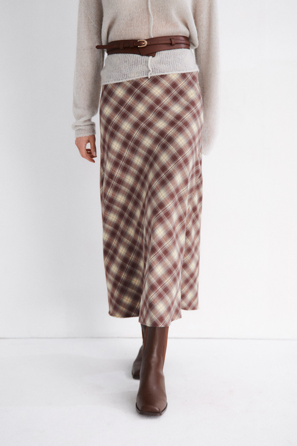 Sakura Plaid Skirt