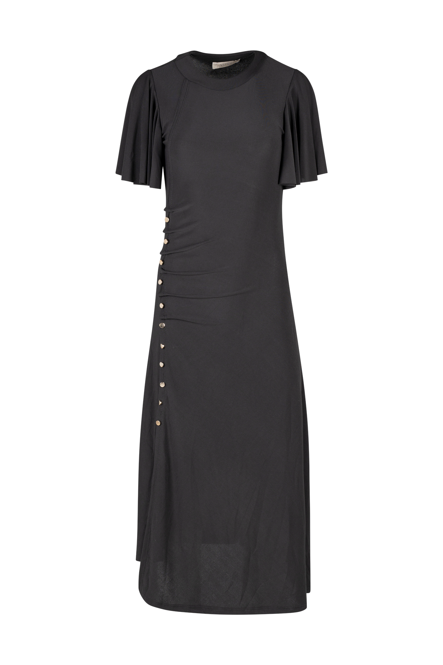 Knit Dress w/Button Detail