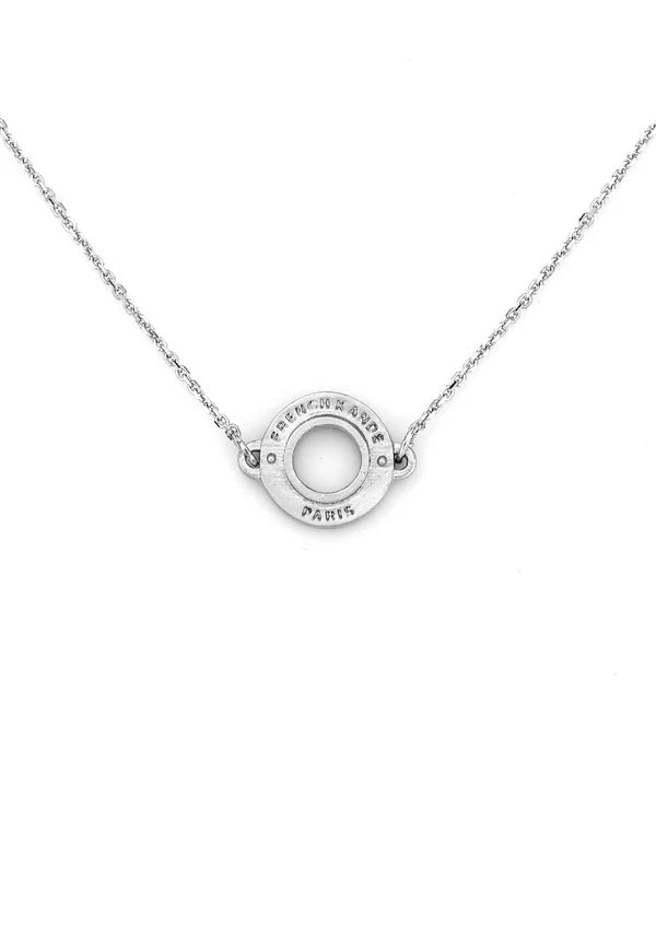 Petit Silver Chain w/Swarovski Annecy  Pendant