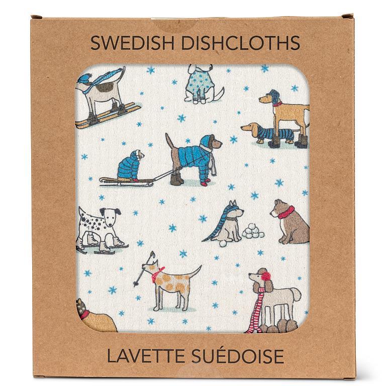 Winter Sports Dishcloth