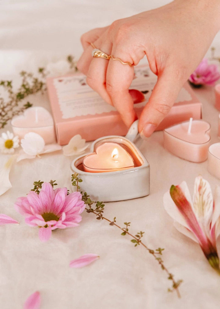 Tealight Hearts Set