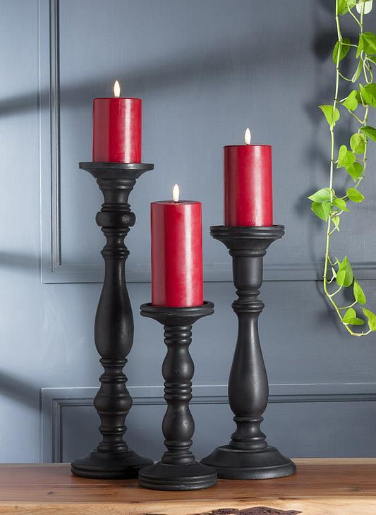 Red LED Pillar Candle