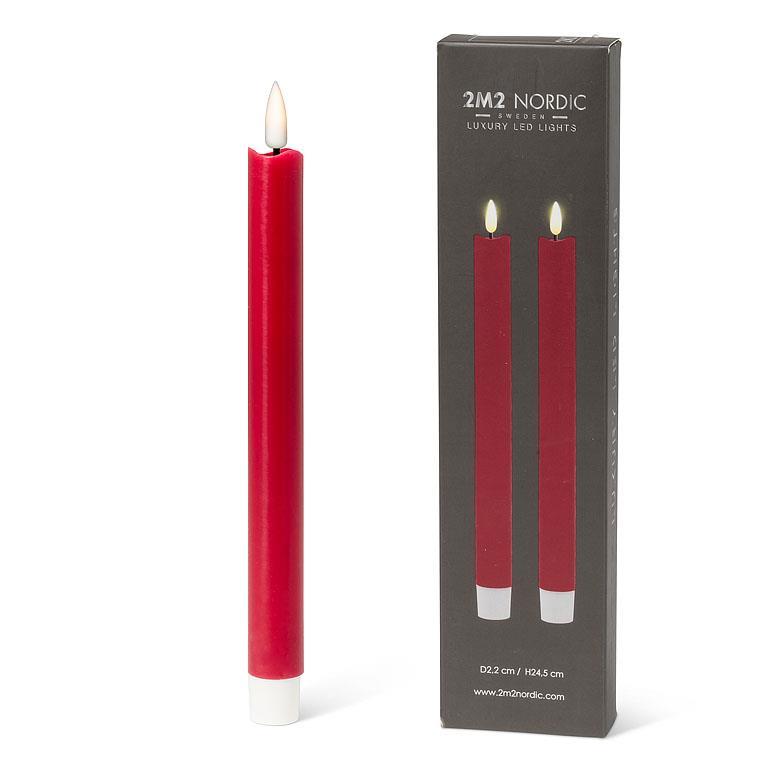 LED Taper Candle - S/2