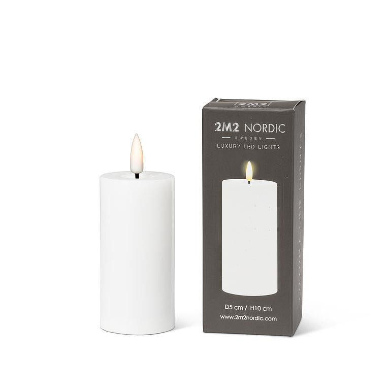 White LED Pillar Candle