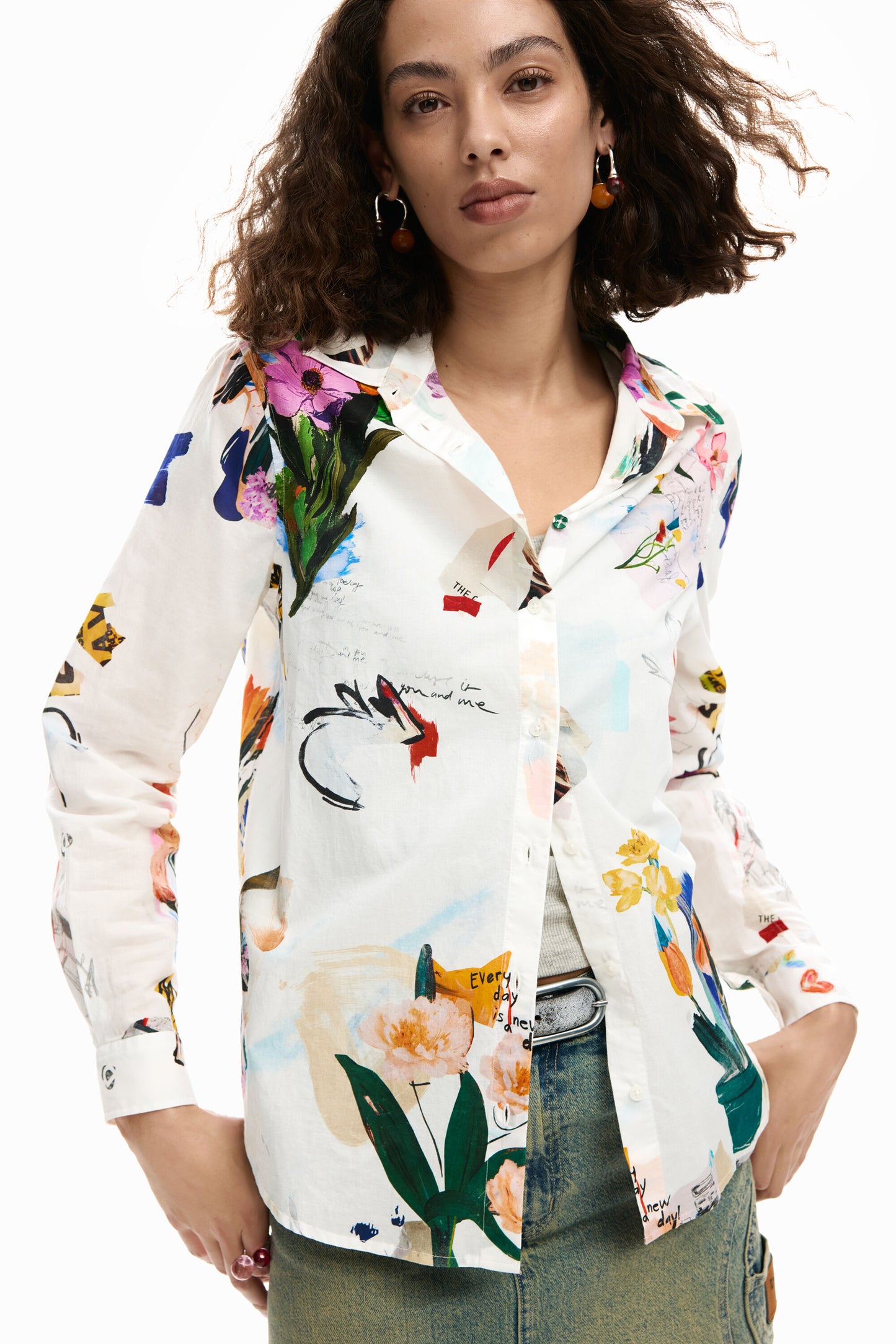 Collage Flowers Shirt