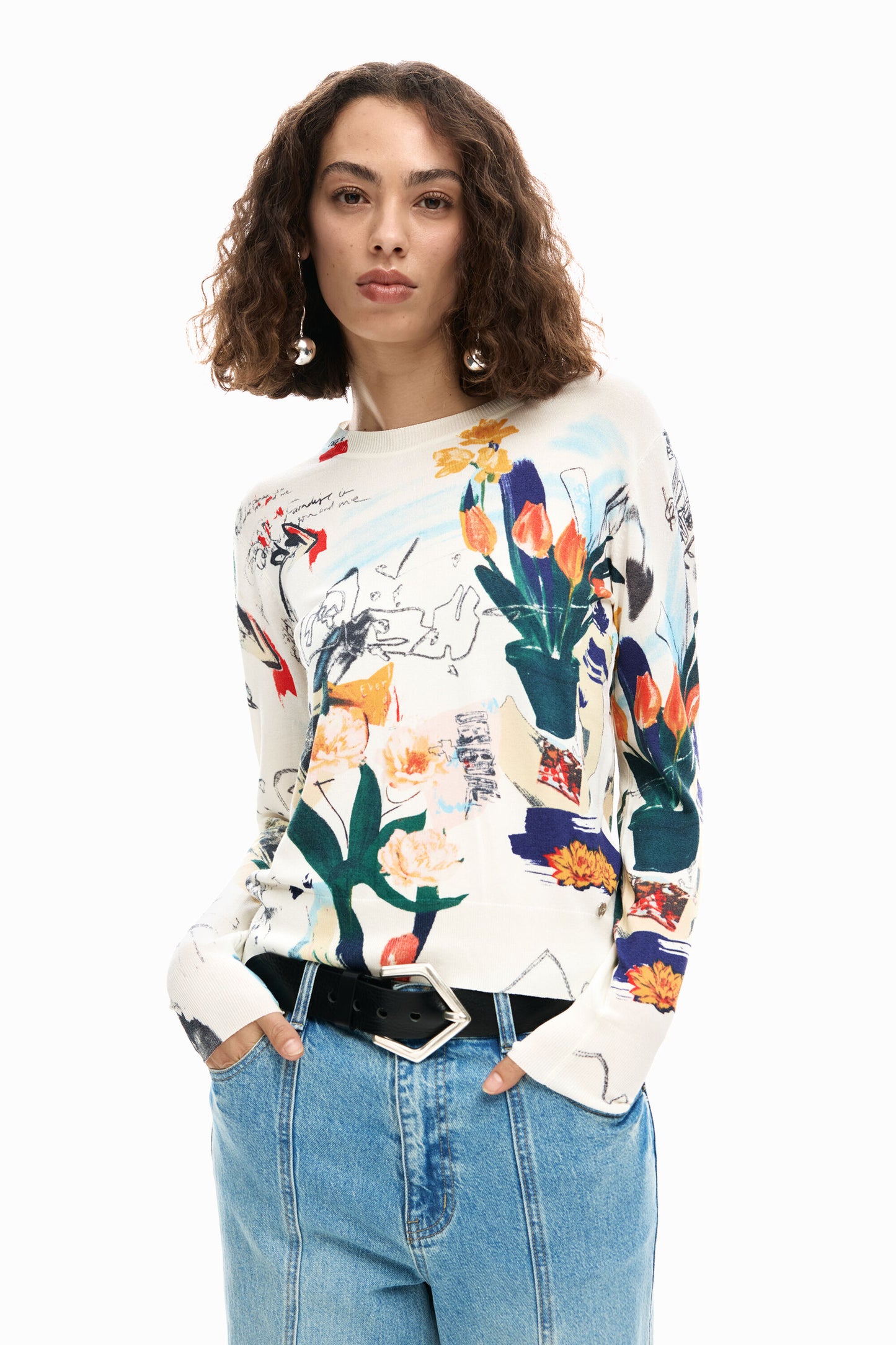 Floral Sweater
