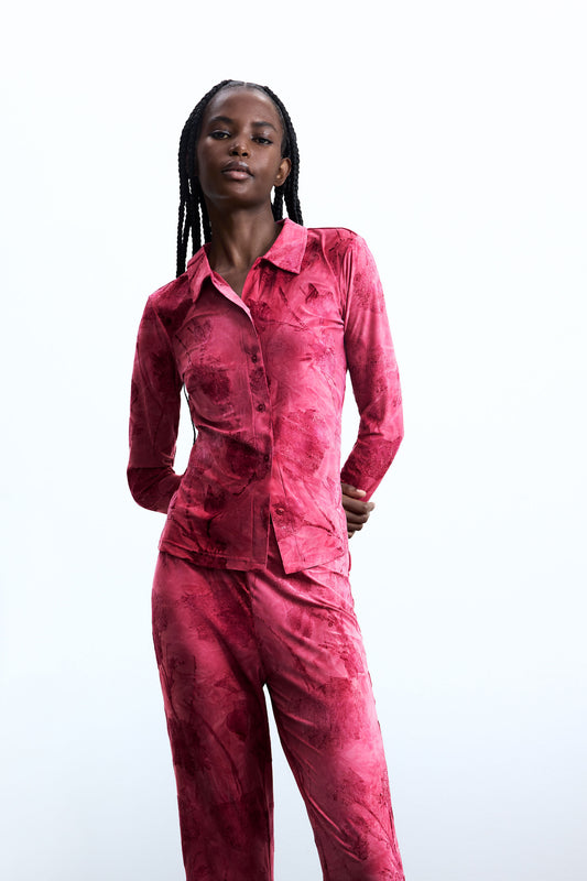 Oriental Print Shirt