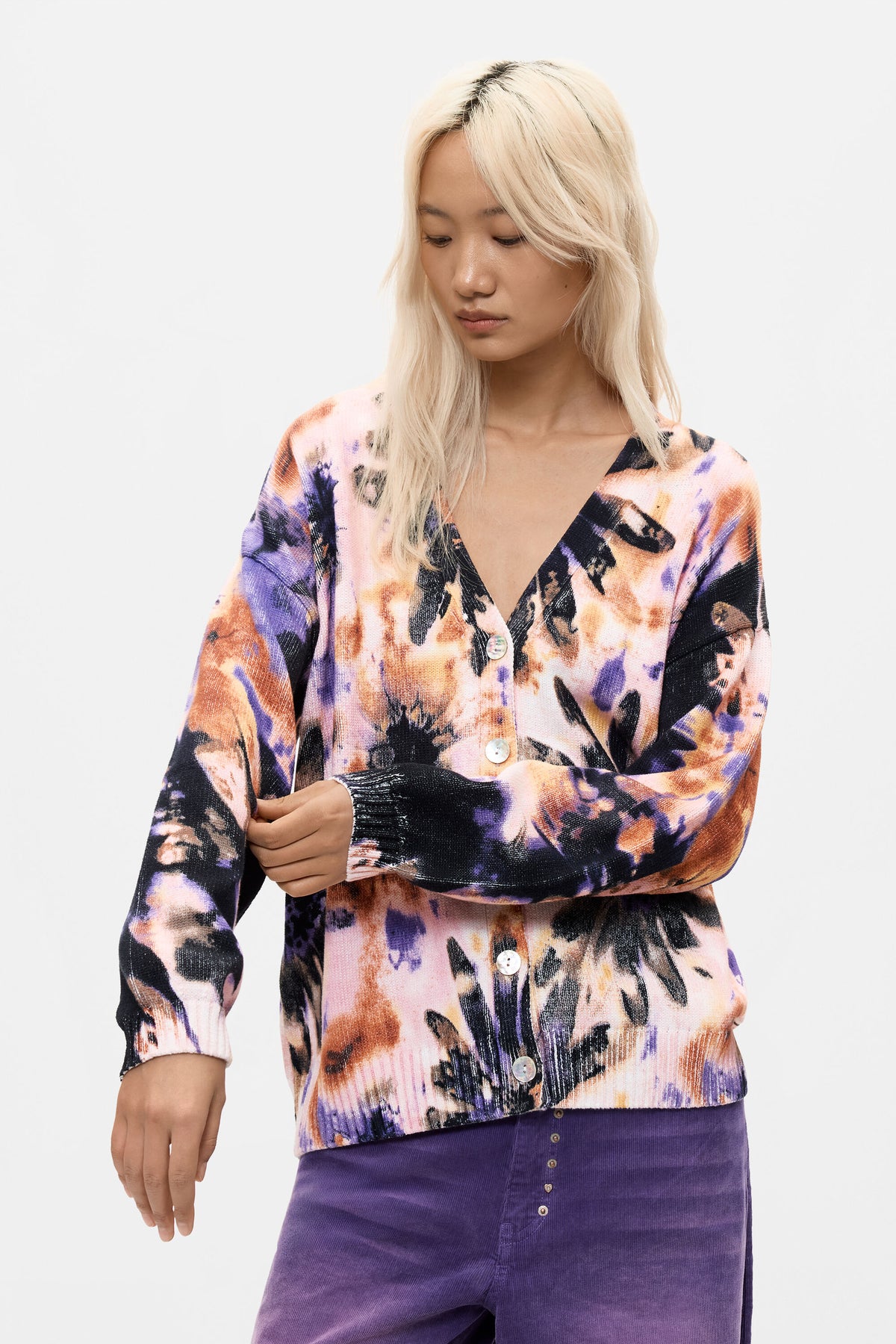 Floral Print Cardigan