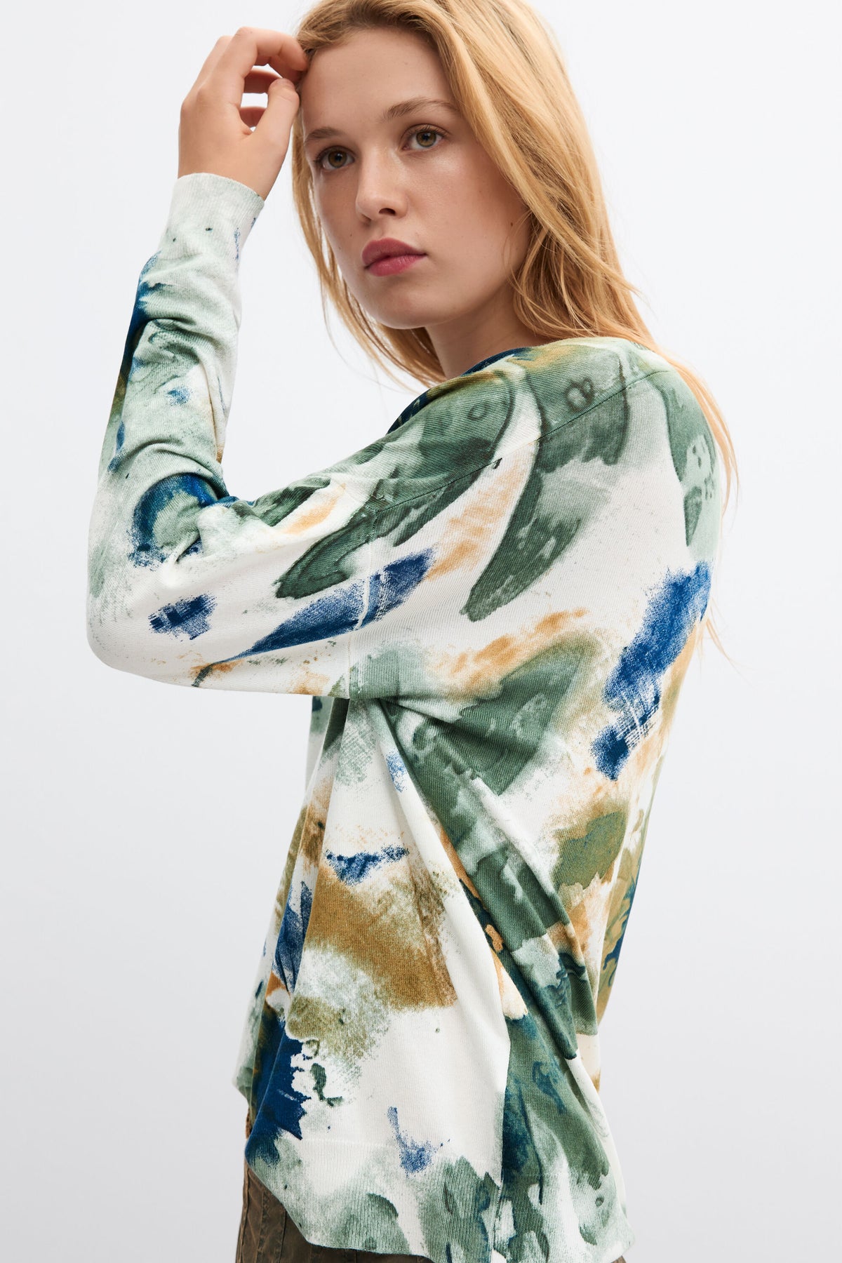 Botanical Print Sweater