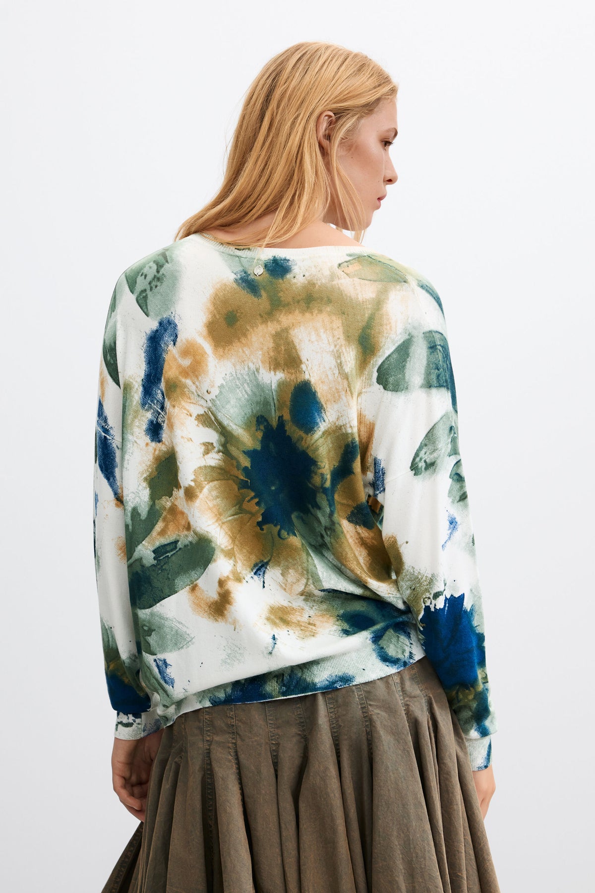Botanical Print Sweater