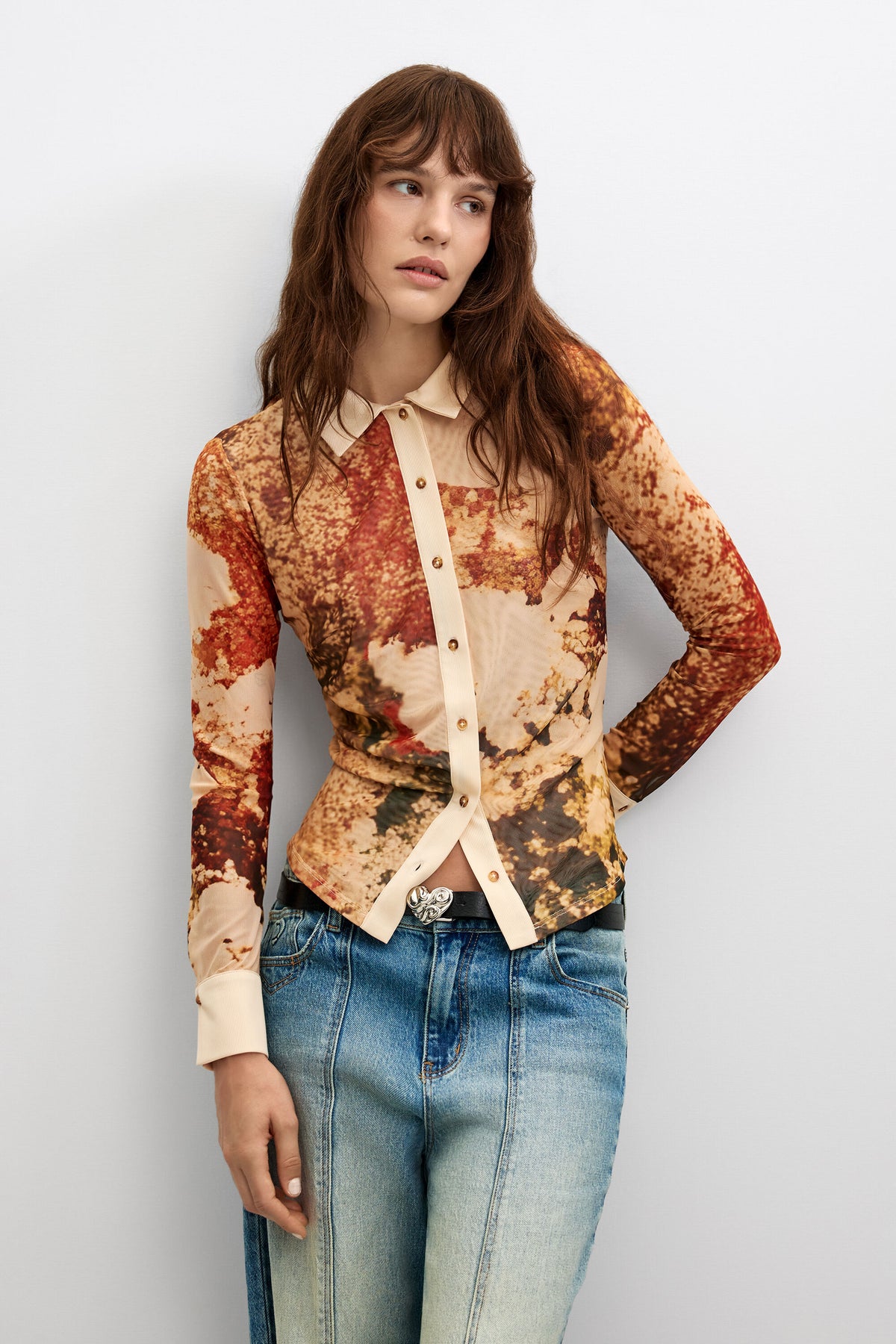 Floral Knit Shirt