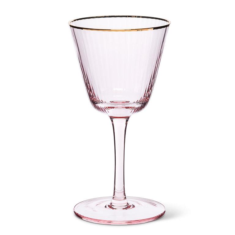 Optic Pink Cocktail Glass