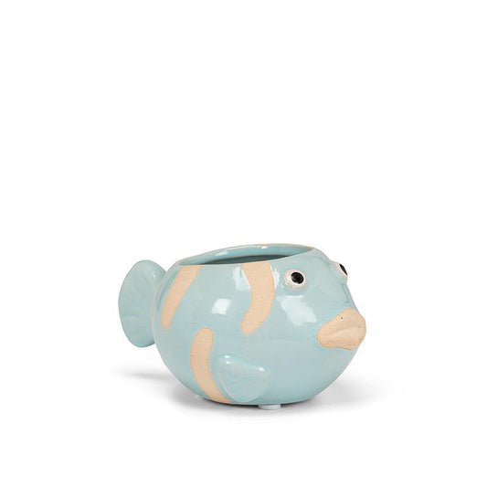 Blue Fish Planter